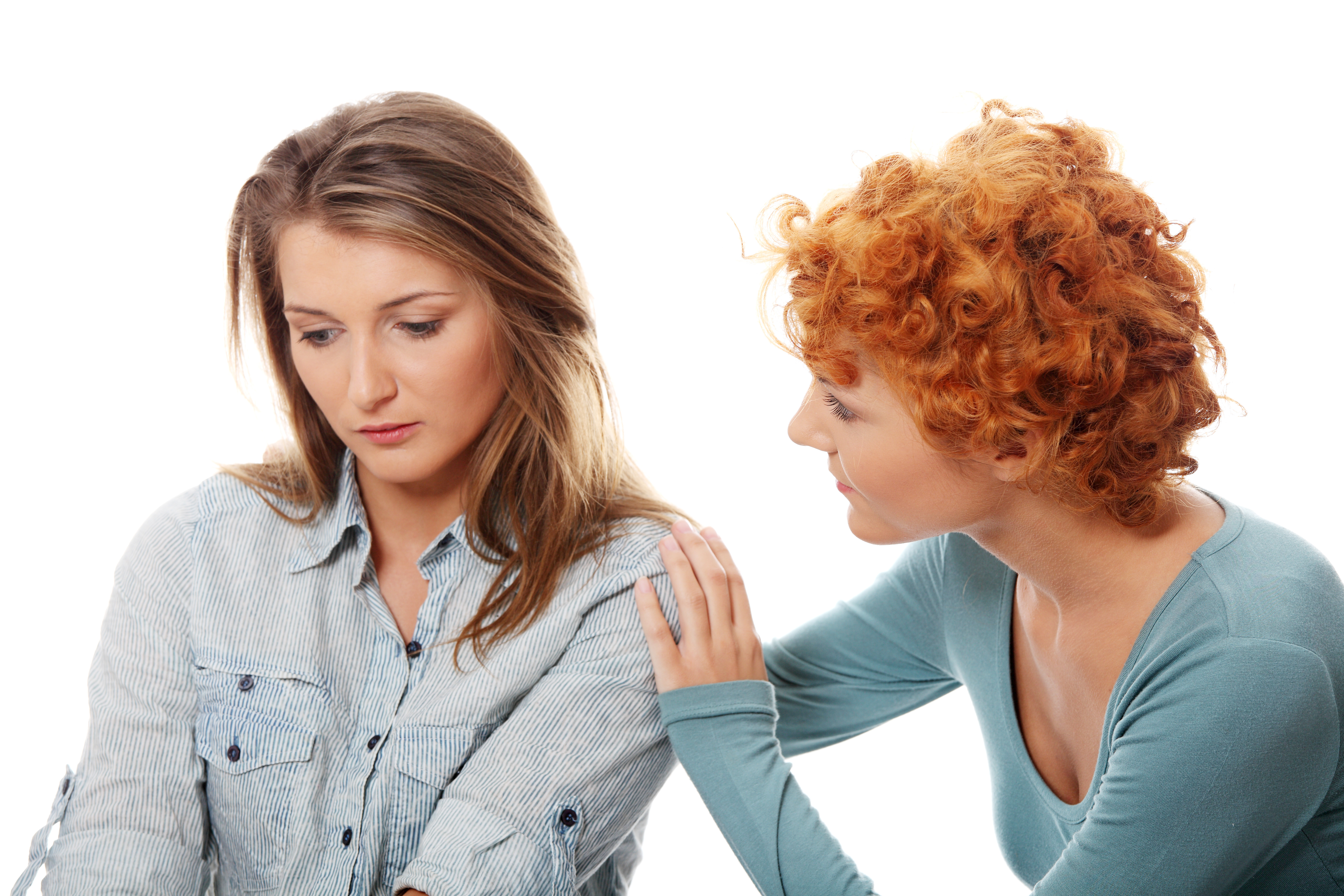 Woman_comforting_young_woman, Who Cares?